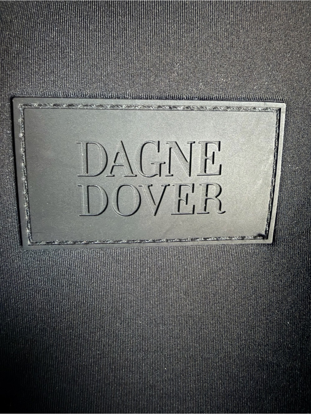 Dagne Dover Black Neoprene Everyday Tote